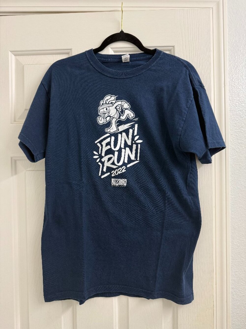 Blizzard Entertainment Fun Run 2022 Event T-Shirt Navy Medium